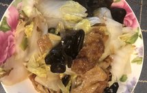 创意美食-素之-木耳面筋烧白菜