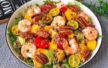 低脂美味的藜麦鲜虾沙拉❗零失败自制油醋汁