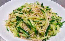 爽口金针菇拌黄瓜