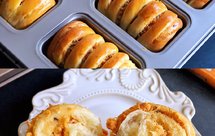 沙拉酱肉松小卷，超软，孩子最爱的小面包