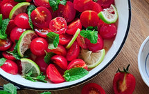 清爽开胃凉拌菜_薄荷柠檬伴小番茄