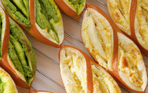 原味（抹茶）2款奶酥馅德式碱水面包｜一次搞定两种口味｜高颜值｜快手｜免手套膜｜免发酵