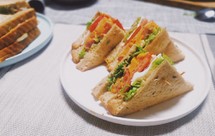 早餐•减脂营养简单三明治