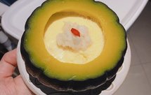 宝宝营养辅食|南瓜盅蒸鳕鱼鸡蛋羹