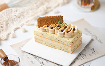 精致下午茶！伯爵红茶焦糖奶油蛋糕！