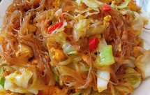 大学食堂的味道:包菜粉丝炒蛋