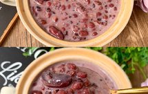 比奶茶好喝百倍的奶香红豆黑米养生粥