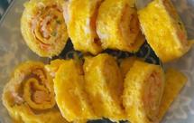 《婴幼儿辅食～001》虾仁鸡蛋卷