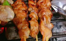 好吃的烧烤鸡肉串