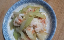老年人版西芹虾仁