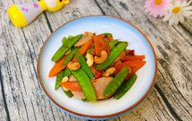 【孕妇食谱】火腿蒜肠炒荷兰豆，鲜香入味，超级下饭