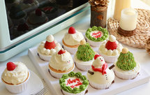 冬日雪人杯子蛋糕