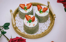 黑米奶油瑞士蛋糕卷C80