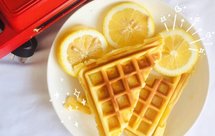 夏日创意柠檬清新美味华夫饼【三明治机华夫模具】