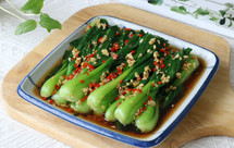 白灼油菜—年夜饭最受欢迎的素菜