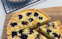 蓝莓玛芬+甜派皮的组合 小美食谱