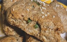 无油快手全麦椒盐香葱咸味司康｜#Healthysnacks#