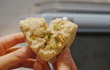 【北鼎烤箱食谱】无油糖松软全麦麸葱香司康【健康零食】