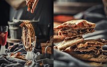 台式咸蛋黄牛舌薄饼