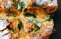 『营地面包』30分钟丹波面包|菠菜南瓜奶酪