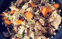 塔吉锅焖饭(胡萝卜泡菜牛肉)