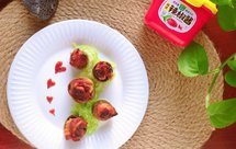 ◢浪漫七夕菜◤韩式辣酱玫瑰肉塔Ⅰ烤五花肉白蘑菇