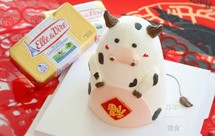 牛年春节|黄油戚风卡通小牛奶油蛋糕