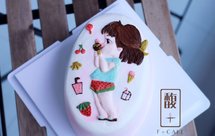 奶油霜浮雕蛋糕