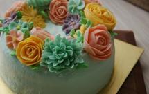 奶油霜裱花蛋糕