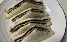 简单粗暴版早餐——蓝莓果酱三明治