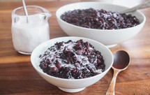 椰汁红豆黑米糖水