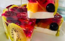 水果果冻蛋糕白凉粉