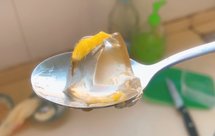 白凉粉果冻（芒果丁）