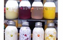 夏日饮品-水果撞奶（果冻）