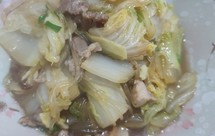 东北名菜白菜猪肉炖粉条