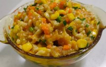 简单又营养的红萝卜玉米猪肉馅