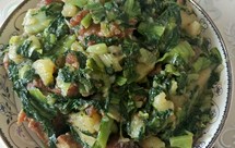 腌猪肉烩小白菜