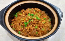 肉末粉丝煲（蚂蚁上树，干捞粉丝煲）