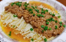 蒜蓉肉沫金针菇