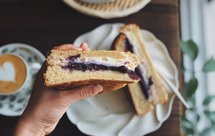 芝士果酱火腿片三明治-咸甜cp系列