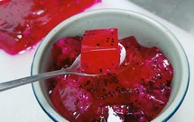 零失败的火龙果果冻~白凉粉版，简单易操作