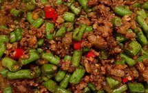 超下饭豇豆炒肉末