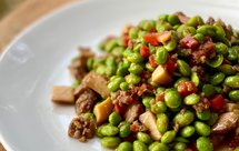 松茸藏香猪肉末炒青豆（小美版）