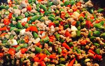 小米椒猪肉末豆角