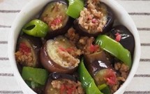 日式茄子猪肉末盖浇饭