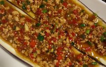 蒜蓉肉末蒸茄子