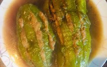 超级简单又好吃的茄子夹肉馅