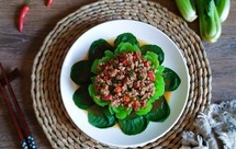 花开富贵（肉末青菜）