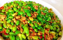 家常菜肉沫毛豆