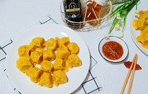 黄花鱼五花肉韭菜水饺